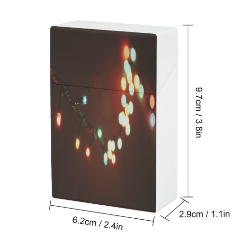 yanfind Cigarette Case String Lighting Natural Christmas Night Lights Focus Decoration Light Outdoors Illuminated Hard Plastic Crushproof Cigarette Case