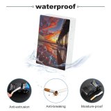 yanfind Cigarette Case Beach Outdoors Reflection Side Seascape Sea Sunset USA Diego Travel Perspective Beauty Hard Plastic Crushproof Cigarette Case