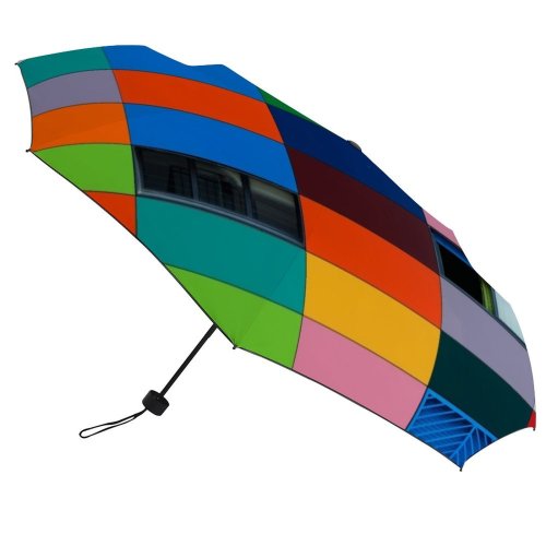 yanfind Umbrella Manual Reflection Window Outdoors Rectangle Architecture Spain Design Creativity Windproof waterproof anti-ultraviolet protection golf umbrella