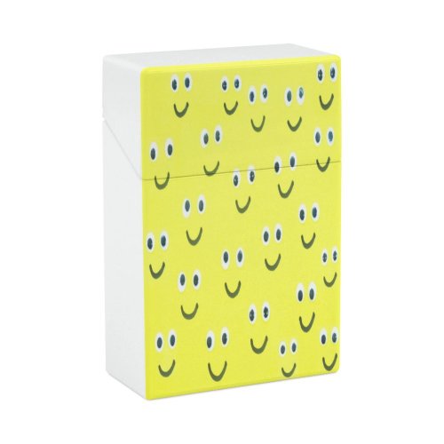 yanfind Cigarette Case Cheerful Fun Positive Happiness Emotion Sensuality Studio Cartoon Topics Emoticon City Joy Hard Plastic Crushproof Cigarette Case