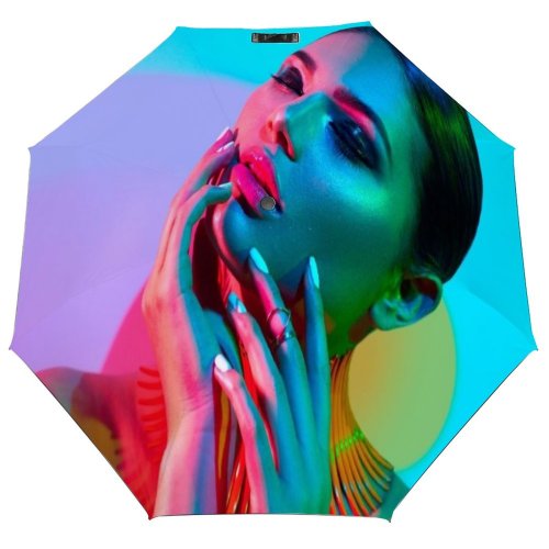 yanfind Umbrella Manual Beauty Polish Fashion Nail Sensuality Make Room Young Beautiful Seduction Illuminated Windproof waterproof anti-ultraviolet protection golf umbrella