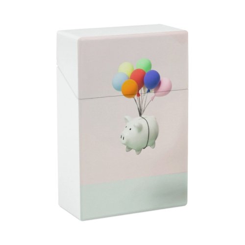 yanfind Cigarette Case Bank Happiness Savings Still Studio Freedom Piggy Financial Pastel Planning Carefree Hard Plastic Crushproof Cigarette Case