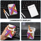 yanfind Cigarette Case Growth Data Rainbow Generated Infographic Layered Digitally Abstract Communication Connection Graph Hard Plastic Crushproof Cigarette Case