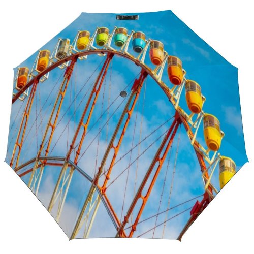 yanfind Umbrella Manual Palette Iron Happiness Japanese Leisure Place Tall Odaiba Activities High Ferris Break Windproof waterproof anti-ultraviolet protection golf umbrella