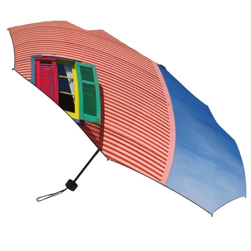yanfind Umbrella Manual Sky Simplicity Window Travel Outdoors Palm Cities Capital Boca Tree Shutter Windproof waterproof anti-ultraviolet protection golf umbrella