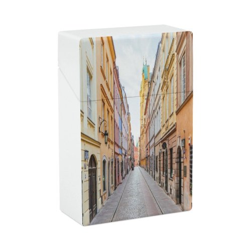 yanfind Cigarette Case Old Church Idyllic Place Warsaw Wonderlust Beauty Cobblestone Awe Cafe Polish Hard Plastic Crushproof Cigarette Case