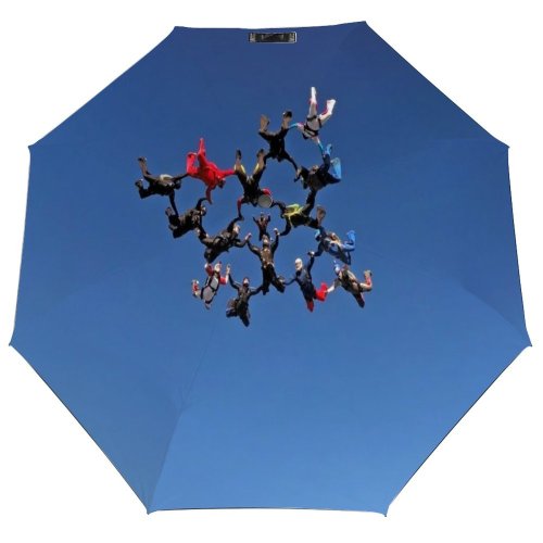 yanfind Umbrella Manual Space Exhilaration Audio Team Perfection Courage Jumping Brazil Parachuting Friendship Aerial Challenge Windproof waterproof anti-ultraviolet protection golf umbrella