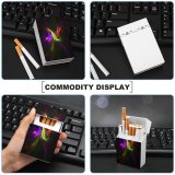 yanfind Cigarette Case Purple Physical Decoration Fractal Illuminated Entertainment Flowing Norway Form Fantasy Smooth Curve Hard Plastic Crushproof Cigarette Case