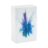 yanfind Cigarette Case Purple Physical Exploding Studio Form Togetherness Natural Turbulence Fumes Vibrant Contrasts Craft Hard Plastic Crushproof Cigarette Case