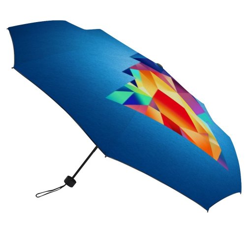 yanfind Umbrella Manual Space December Tree Generated Christmas Fashion Vibrant Winter Art Digitally Crystal Windproof waterproof anti-ultraviolet protection golf umbrella