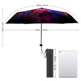 yanfind Umbrella Manual Sky Turquoise Perspective Powder Blurred Performance Surreal Direction Awe Art Innovation Windproof waterproof anti-ultraviolet protection golf umbrella