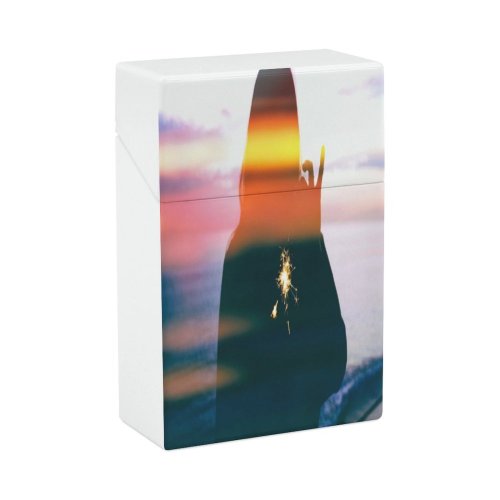 yanfind Cigarette Case Beach Happiness Shonan Kamakura Focus City Japanese Fire Over From Pacific Hard Plastic Crushproof Cigarette Case