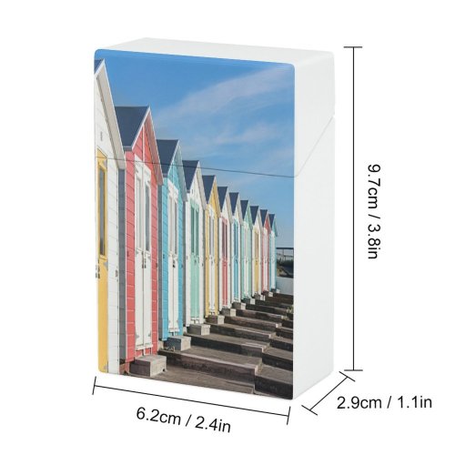 yanfind Cigarette Case Beach Outdoors Land Architecture Built Sunlight Exterior Structure Building Sky Hut Row Hard Plastic Crushproof Cigarette Case