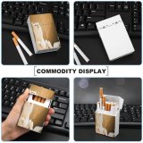 yanfind Cigarette Case Cheerful Fun Patio Happiness Lifestyles Love Emotion Comfortable Young Shorthair Resting Kitten Hard Plastic Crushproof Cigarette Case