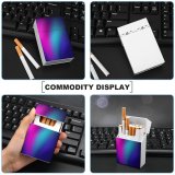 yanfind Cigarette Case Aurora Gradient Dreamlike Physical Paints Flowing Freedom Watercolor Fantasy Smooth Natural Hard Plastic Crushproof Cigarette Case