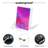 yanfind Cigarette Case Space Saturated Glowing Futuristic Smooth Screen Mixing Neon Hologram Blurred Creativity Lighting Hard Plastic Crushproof Cigarette Case