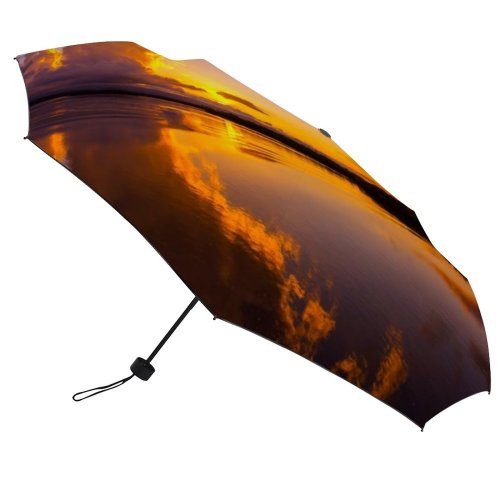 yanfind Umbrella Manual Sky Natural Morning Reflection Gold Coast Horizon Idyllic Scene Beach Dramatic Queensland Windproof waterproof anti-ultraviolet protection golf umbrella