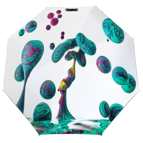 yanfind Umbrella Manual UK Oil Art Abstract Motion Essential Craft Drop Shot Inspiration Studio Ideas Windproof waterproof anti-ultraviolet protection golf umbrella