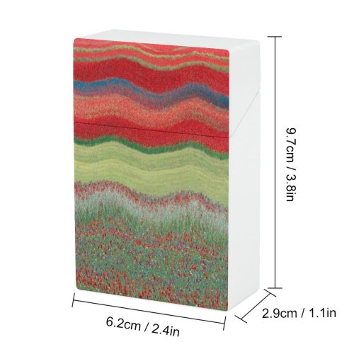 yanfind Cigarette Case Non Tranquility Fine Rural Variegated Beauty Painter Scenics Bloom Agricultural Creativity Natural Hard Plastic Crushproof Cigarette Case