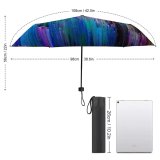 yanfind Umbrella Manual Bizarre Propagation Generated Chaos Purple Television Wave Digitally Glitch Abstract Psychedelic Windproof waterproof anti-ultraviolet protection golf umbrella