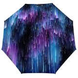 yanfind Umbrella Manual Sky Shiny Planet Surreal Ultraviolet Digitally Futuristic Infinity Outer Art Abstract Grunge Windproof waterproof anti-ultraviolet protection golf umbrella