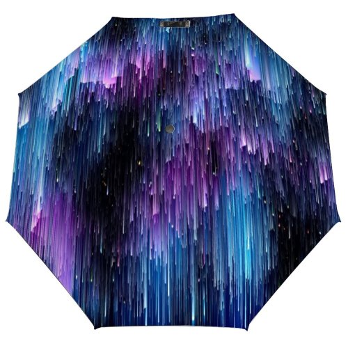 yanfind Umbrella Manual Sky Shiny Planet Surreal Ultraviolet Digitally Futuristic Infinity Outer Art Abstract Grunge Windproof waterproof anti-ultraviolet protection golf umbrella