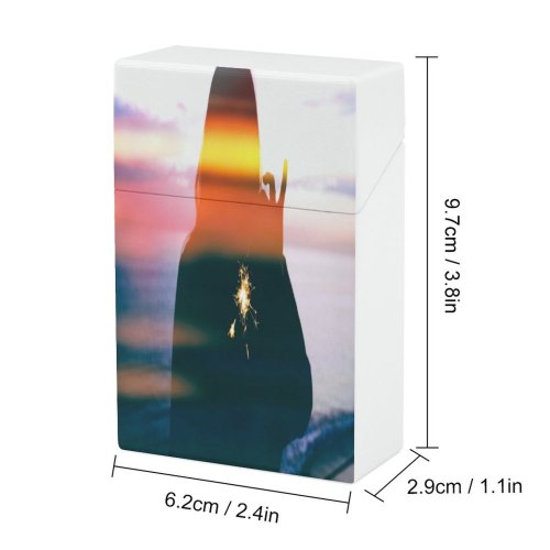 yanfind Cigarette Case Beach Happiness Shonan Kamakura Focus City Japanese Fire Over From Pacific Hard Plastic Crushproof Cigarette Case