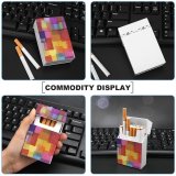 yanfind Cigarette Case Saturated Composite Tissue Layered Craft Vibrant Art Entertainment Abstract Hard Plastic Crushproof Cigarette Case