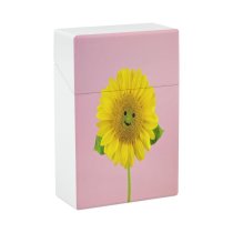 yanfind Cigarette Case Cheerful Emoticon USA Smiling Plant Bloom Flower Hard Plastic Crushproof Cigarette Case