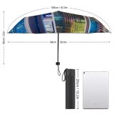 yanfind Umbrella Manual Natural Reflection Financial Illuminated Explosion Downtown Window Exterior Travel Outdoors Province Windproof waterproof anti-ultraviolet protection golf umbrella