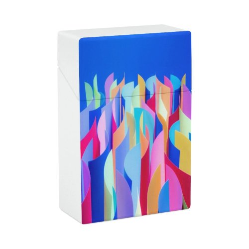 yanfind Cigarette Case Studio Interlocked Dark Jersey Flowing Shot Togetherness Hot Craft Vibrant Wave Light Hard Plastic Crushproof Cigarette Case