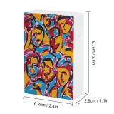 yanfind Cigarette Case Sadness Happiness Depression Splattered Anxiety Face Expression Creativity Confusion Comedy Mental Vibrant Hard Plastic Crushproof Cigarette Case