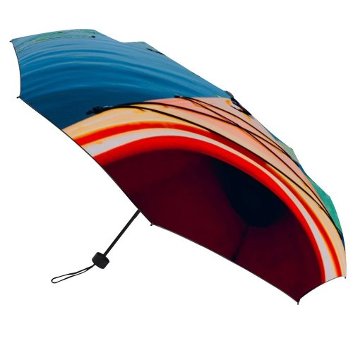 yanfind Umbrella Manual Saturated Pursuit Leisure Beauty Kayak Posterized Recreational Sport Wisconsin Lake Vibrant Windproof waterproof anti-ultraviolet protection golf umbrella