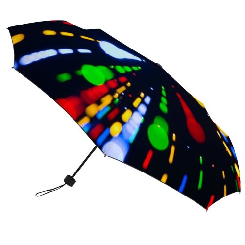 yanfind Umbrella Manual Bizarre Glowing Comunidad Autonoma Valencia Splattered Defocused Disco Blurred Natural Windproof waterproof anti-ultraviolet protection golf umbrella