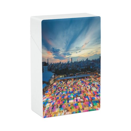 yanfind Cigarette Case Asian Urban Association Nations Lifestyles Outdoors Bangkok Built Cityscape City Hard Plastic Crushproof Cigarette Case