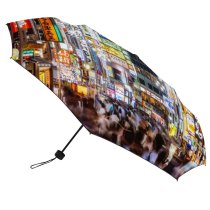 yanfind Umbrella Manual Advertisement Japanese Place Nightlife Neon Commercial Exterior District Lighting Region Entrance Retail Windproof waterproof anti-ultraviolet protection golf umbrella