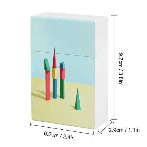 yanfind Cigarette Case Space Order Hierarchy Studio Assistance Block Confrontation Guidance Dimensional Shot Simplicity Meeting Hard Plastic Crushproof Cigarette Case