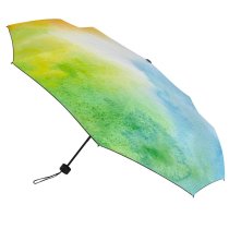 yanfind Umbrella Manual Rainbow Art Abstract Watercolor Blob Craft Brightly Design Vibrant Windproof waterproof anti-ultraviolet protection golf umbrella