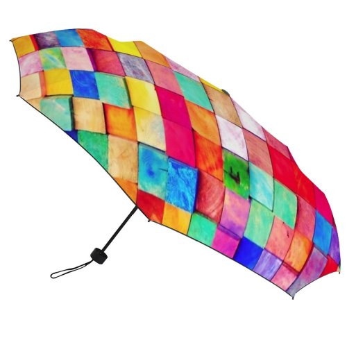 yanfind Umbrella Manual By Side Craft Vibrant Still Wall Art Choice Building Sunny Sunlight Abstract Windproof waterproof anti-ultraviolet protection golf umbrella
