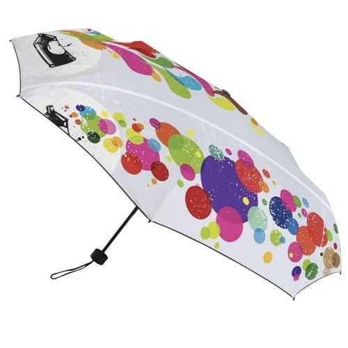 yanfind Umbrella Manual Grunge Splattered Can Aerosol Craft Vibrant Art Curled Drop Entertainment Abstract Windproof waterproof anti-ultraviolet protection golf umbrella
