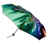 yanfind Umbrella Manual Glowing Super Merging Blurred Generated Liquid Speed Watercolor Paints Vibrant Luminosity Motion Windproof waterproof anti-ultraviolet protection golf umbrella