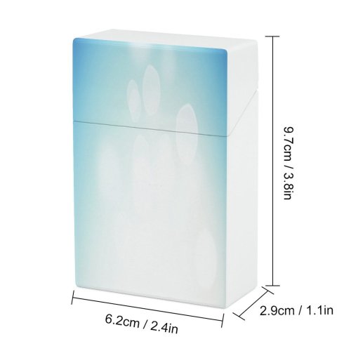 yanfind Cigarette Case Space Glowing Effects Social Transparent Emotion Dreaming Futuristic Love Nightlife Smooth Romance Hard Plastic Crushproof Cigarette Case