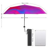 yanfind Umbrella Manual Space Saturated Glowing Futuristic Smooth Screen Mixing Neon Hologram Blurred Creativity Lighting Windproof waterproof anti-ultraviolet protection golf umbrella