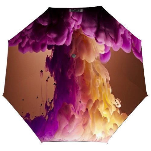yanfind Umbrella Manual Sky Liquid UK Abstract Motion Cloud Underwater Purple Shot Flowing Studio Dissolving Windproof waterproof anti-ultraviolet protection golf umbrella
