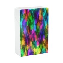 yanfind Cigarette Case Space Social Defocused Party Blurred Generated Lighting Glamour Natural Christmas Shiny Hard Plastic Crushproof Cigarette Case