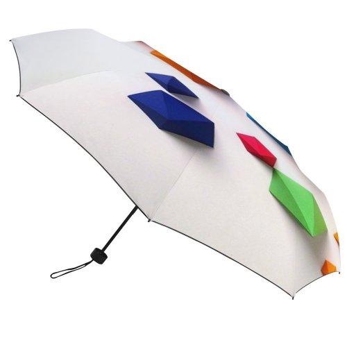 yanfind Umbrella Manual Studio High Dimensional Spectrum Shot Craft Vibrant Still Art Scale Windproof waterproof anti-ultraviolet protection golf umbrella