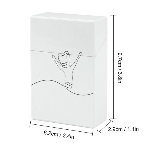 yanfind Cigarette Case Breast Cheerful Fun Happiness Lifestyles Confidence Freedom Cartoon Politics Girl October Wellbeing Hard Plastic Crushproof Cigarette Case