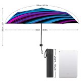 yanfind Umbrella Manual Shiny Simplicity Liquid Twisted Curled Dimensional Futuristic Outer Art Abstract Vitality Space Windproof waterproof anti-ultraviolet protection golf umbrella