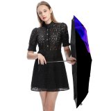 yanfind Umbrella Manual Space Glowing Smoking Transparent Social Smooth Issues Vitality Generated Blurred Windproof waterproof anti-ultraviolet protection golf umbrella