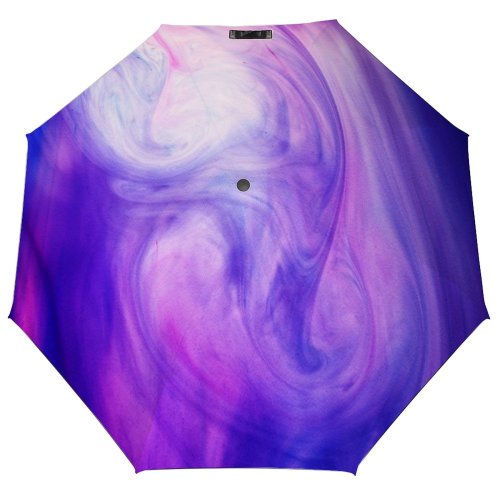 yanfind Umbrella Manual Studio Smudged Purple Dye Shot Structure Vibrant Condition Physical Monica Abstract California Windproof waterproof anti-ultraviolet protection golf umbrella